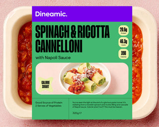 Spinach & Ricotta Cannelloni with Napoli Sauce