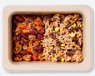 Beef Chilli Con Carne with Mexican Rice