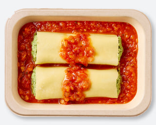 Spinach & Ricotta Cannelloni with Napoli Sauce